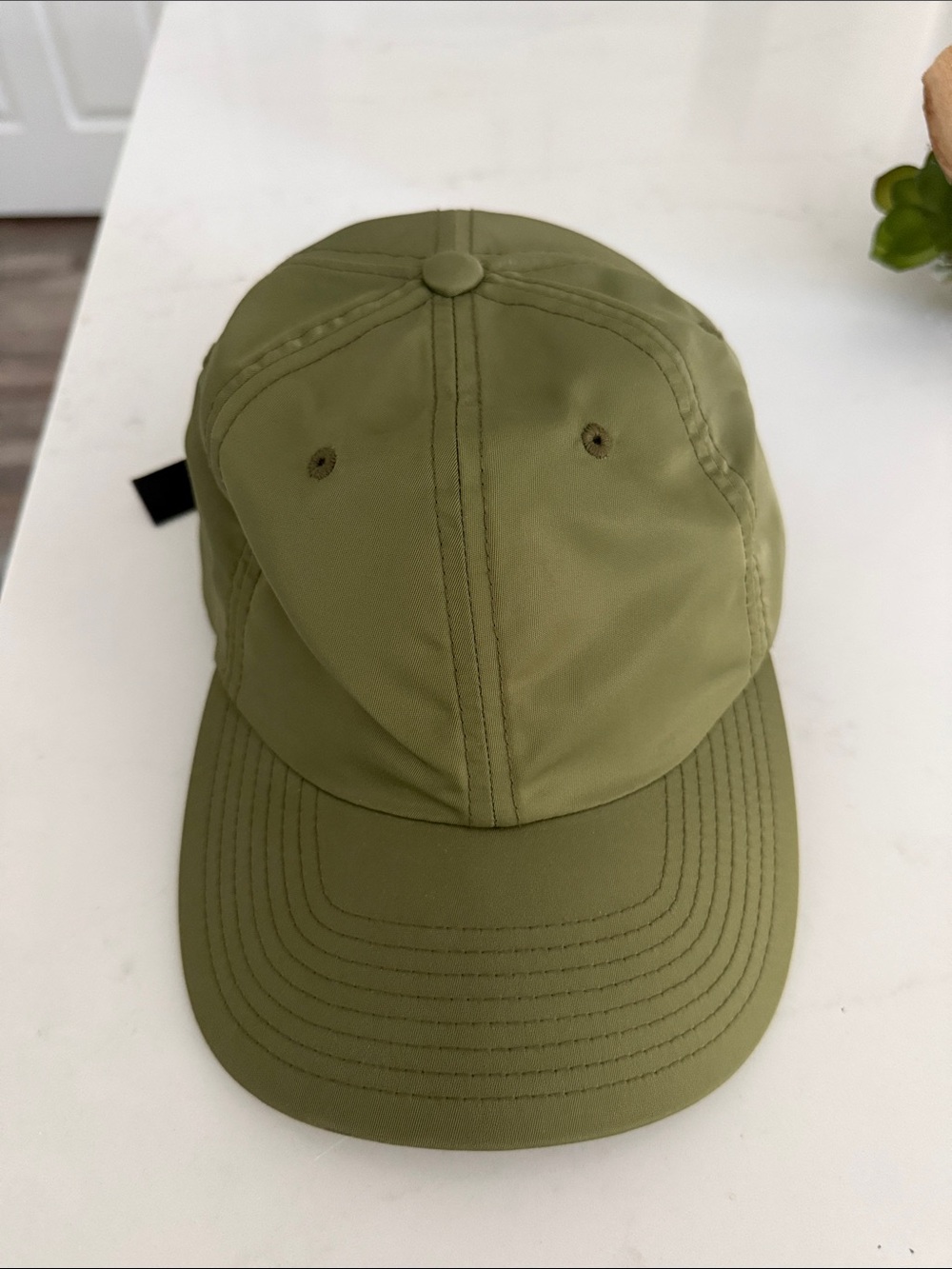 Mitchell and Nesss Olive Green Nylon Baseball Cap